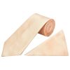 Light Peach Diamond Classic Men's Tie and Pocket Square Set