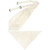 Ivory Floral Men's Cravat Tie and Pocket Square Set