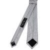 Silver Diamond Neat Skinny Men's Tie and Pocket Square Set