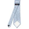 Mens Light Blue Textured Stripe Silk Classic Tie Pocket Square and Cufflinks Box Set