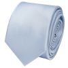 Plain Dusty Blue Satin Skinny Men's Tie