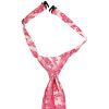 Pre Tied Light Coral Paisley Boys Tie Age 4-7
