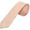 Plain Pale Peach Silk Skinny Boys Tie