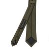 Plain Leaf Green Boys Satin Skinny Tie