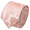 Rose Quartz Paisley Skinny Boys Tie