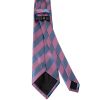 Pink and Light Blue Striped Classic Men's Tie