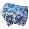 Royal Blue Paisley Classic Men's Tie and Pocket Square Set