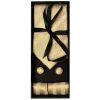 Mens Gold Textured Stripe Silk Classic Tie Pocket Square and Cufflinks Box Set