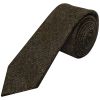 Mens Green Herringbone Classic Tie and Pocket Square Set