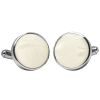Ivory Floral Cufflinks
