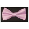 Plain Light Dusty Pink Handmade Mens Bow Tie and Pocket Square Set
