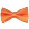 Plain Burnt Orange Handmade Mens Bow Tie