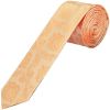 Peach Paisley Skinny Boys Tie and Pocket Square Set