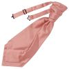 Plain Rose Gold Satin Men's Cravat Tie