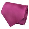 Plain Fuchsia Pink Satin Classic Men's Tie