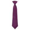 Pre Tied Plum Satin Boys Tie and Pocket Square Set Age 4-7