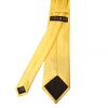 Plain Yellow Gold Satin Classic Men's Tie and Pocket Square Set