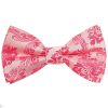 Pre Tied Light Coral Paisley Boys Bow Tie Age 8-11