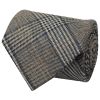 Mens Grey Prince of Wales Classic Tie and Pocket Square Set