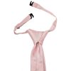 Pre Tied Dusty Rose Silk Boys Tie and Pocket Square Set Age 4-7