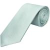 Plain Seafoam Blue Silk Classic Men's Tie and Pocket Square Set