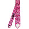 Mens Fuchsia Floral Silk Skinny Tie and Pocket Square