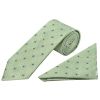Green Petal Classic Men's Tie and Pocket Square Set