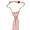 END OF SEASON STOCK Pre Tied Rose Gold Textured Silk Boys Tie Age 4-7