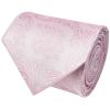 Light Dusty Pink Paisley Classic Men's Tie and Pocket Square Set