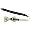 Plain Light Sage Green Silk Mens Bow Tie