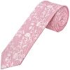 Pink Floral Skinny Boys Tie