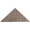 Brown Check Silk Mens Classic Tie and Pocket Square Set